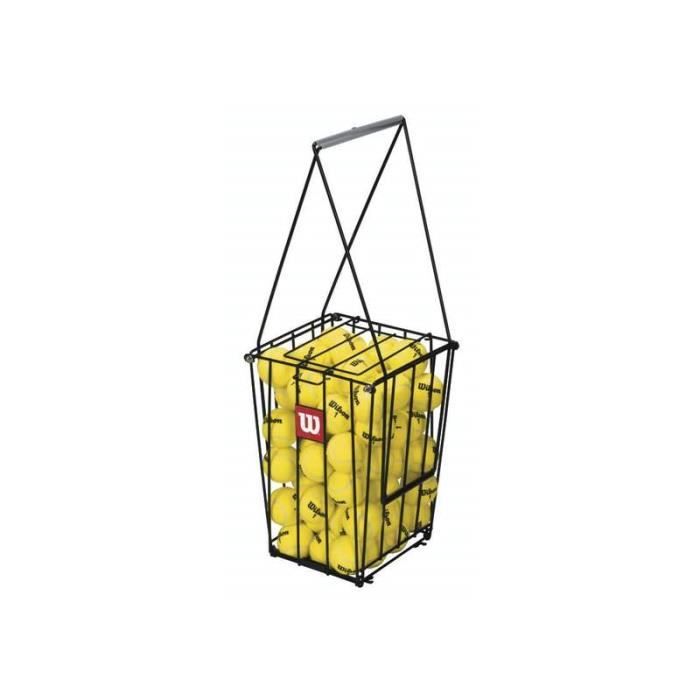 Panier à balles Wilson (75 balles) - jaune - TU