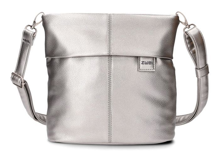 Sac Bandoulière Zwei Mademoiselle M70 - Forme Demi-lune, Bleu Marine, Polyuréthane, Réglable - 4