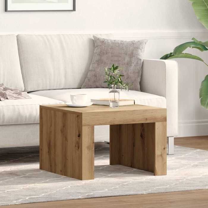 vidaXL Table basse chêne artisanal Bois dingénierie 875032