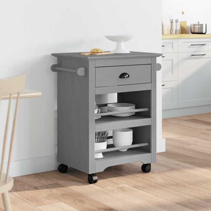 Black fridayChariot de cuisine/Chariot de Service - Desserte cuisine - BODO gris 675x45x80cm 1646419