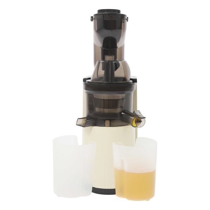Extracteur de Jus Lent Électrique - Beige - Presse-Jus Frais 800W - Extracteur de jus à vitesse lente 48tr/min - - Pour Jus Maison