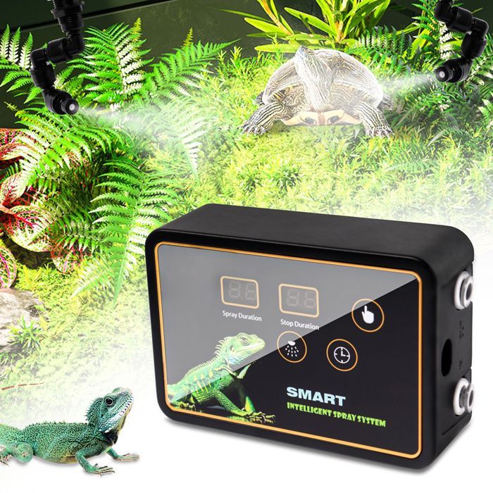 Système de Pulvérisation Intelligent pour Terrarium Kit de Brumisation Automatique avec Minuterie pour Reptiles et Tortues