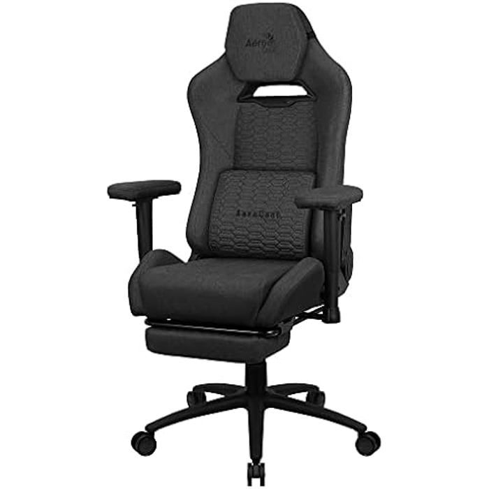 Chaise Gaming Ergonomique Premium AEROCOOL ROYALASHBK Repose jambes Technologie Aeroweave - vue 3