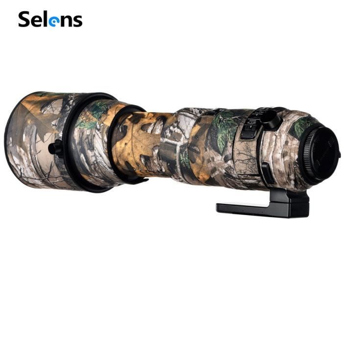 Housse Camouflage Protection Objectif Nikon Z 180-600mm - Imperméable - Anti-Chocs - Accès Commandes