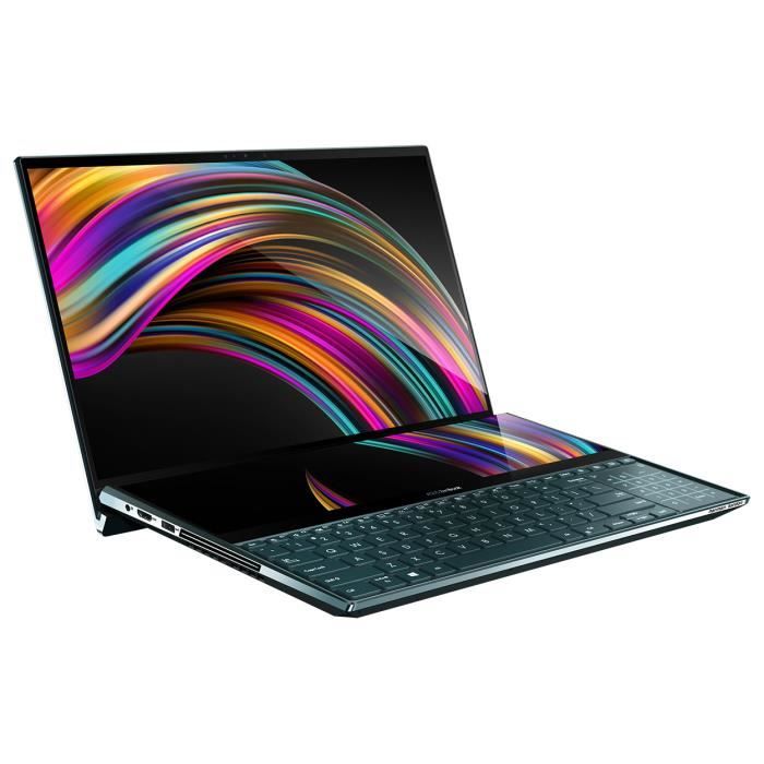 Top achat PC Portable ASUS ZenBook Pro Duo UX581GV-H2002T - Intel Core i7-9750H 16 Go SSD 1 To 15.6" OLED Tactile Ultra HD HDR NVIDIA GeForce RTX 2060 6 pas cher