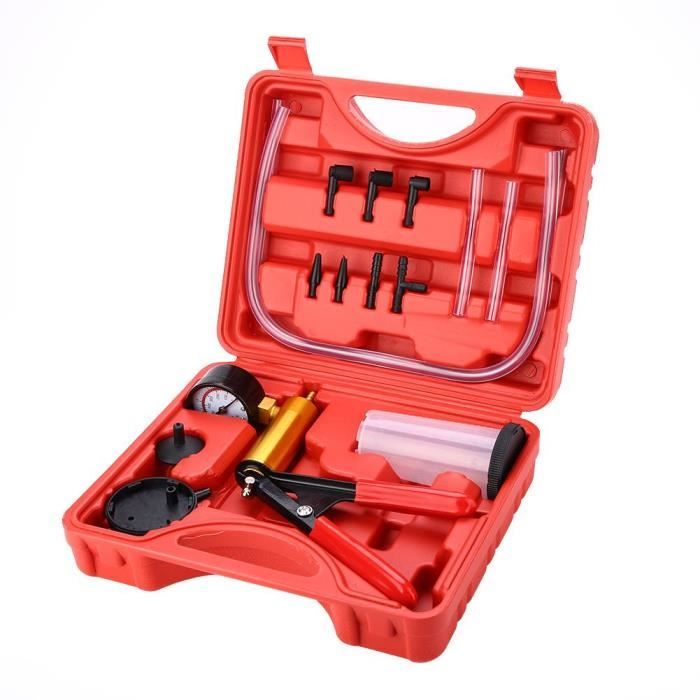 Portable pompe à vide testeur purgeur de frein purge saignement fluide kit 21pc
