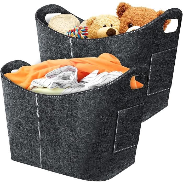Sac Tote Bag En Feutre ZLKRHAK - Grand Sac De Courses Pliable, 30x20x18 Cm - Léger Et Solide