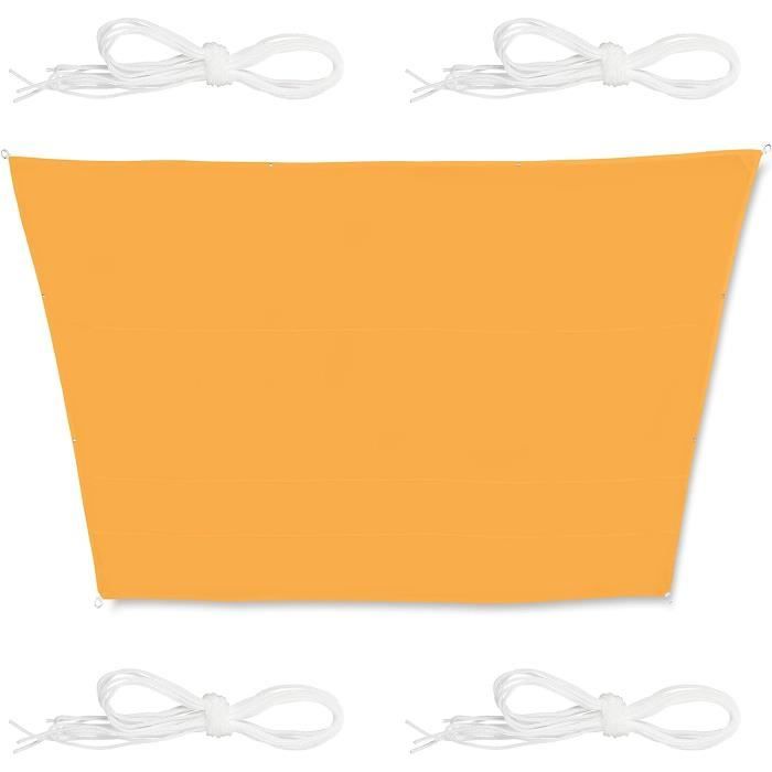 Voile D'ombrage Triangulaire 3x3x3 M - Imperméable, Coupe-vent, Pour Terrasse, Jardin, Balcon Ou Piscine