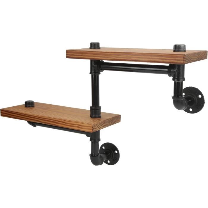 Étagère Suspendue 4 Poches En Tissu Non-Tissé - Pour Salle De Bain, Armoire, Chaussures - Lot De 2