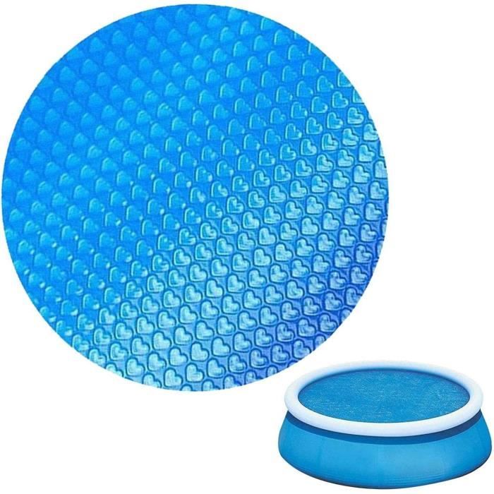 Couverture Protection Piscine Solaire 490x96cm - Housse Enrouleur Robuste Avec Cordon, Anti-UV & Météo