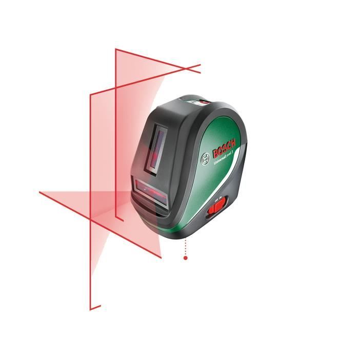 Niveau laser Bosch UniversalLevel 3 Alignements faciles et mesures précises Tige télescopique