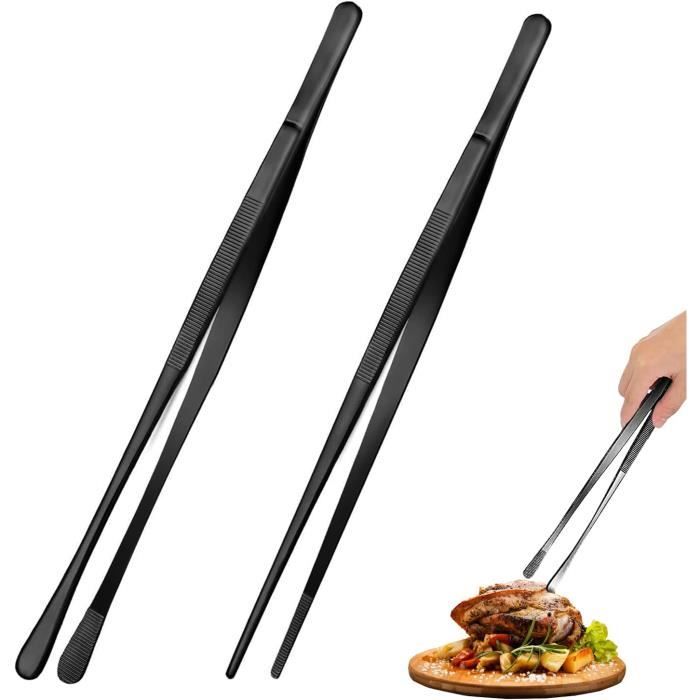 Lot De 2 Pinces De Cuisine En Inox Pour Barbecue Et Plancha