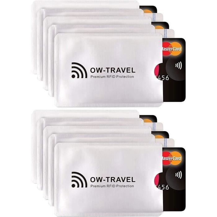 Anti RFID/NFC Protection Carte bancaire sans Contact, Fini Les étuis et