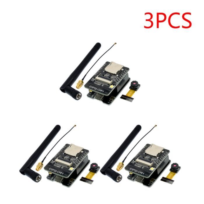 Lot De 3 Cartes ESP32 NodeMCU Type-C - WiFi 2.4GHz + Bluetooth Dual Core, CH340C, Idéal Pour Projets IoT Et Arduino