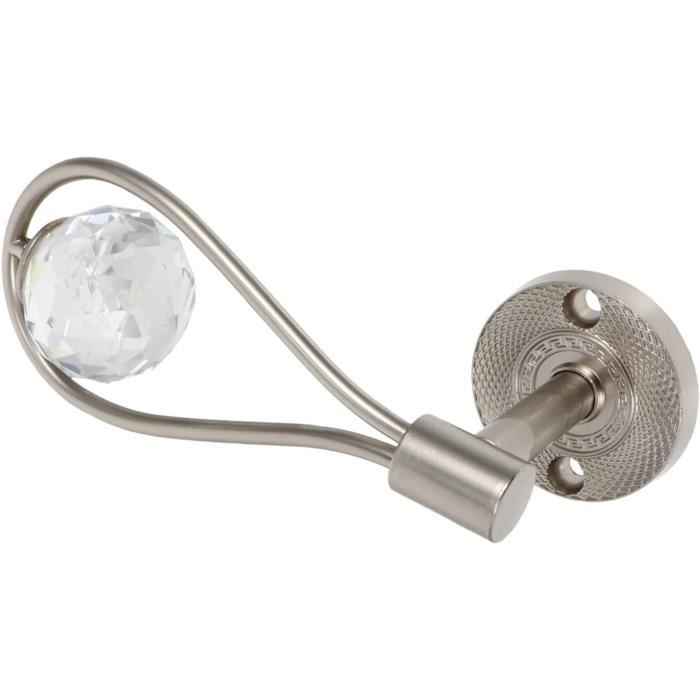 Embrasses De Rideaux Métal Rétro Nicoone 1 Paire - Crochets Cristal Élégants Pour Fenêtres