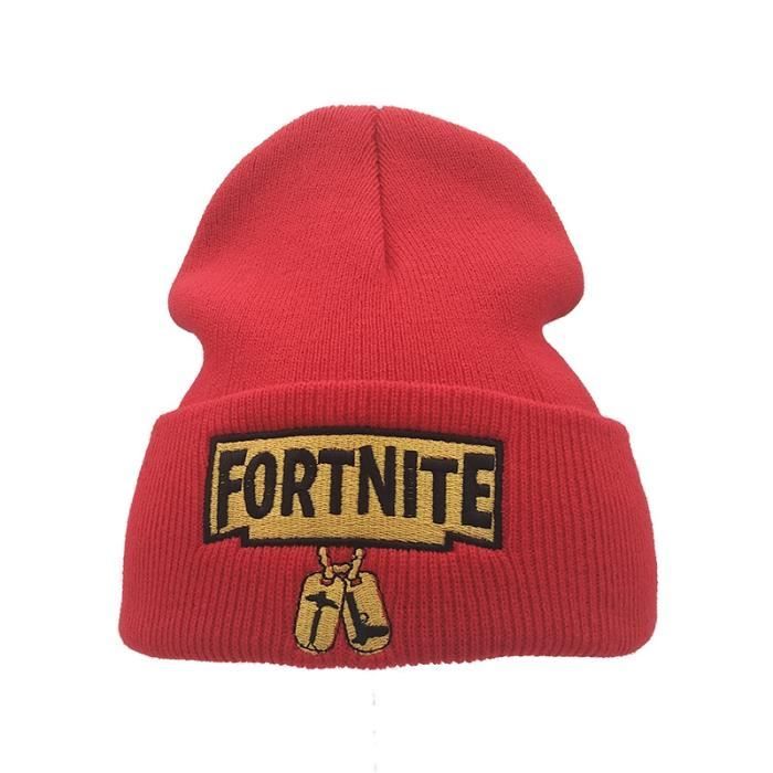 Bonnet Fortnite Garcon Fille Rouge Cdiscount Pret A Porter