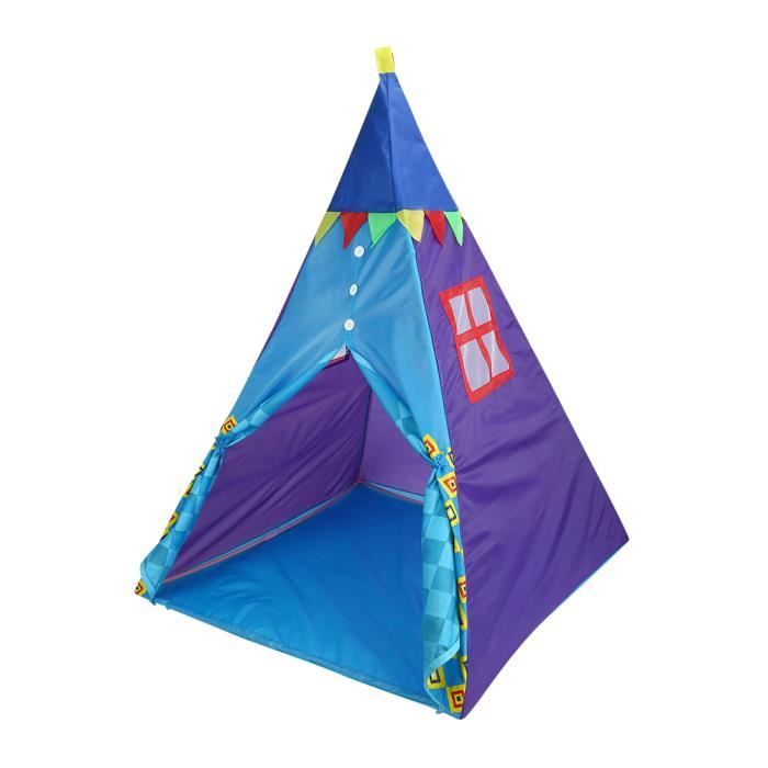 Tente de Jeu pour Enfants Chateau Jouet Tente - avec LED Lampe de tente - Bleu - Cdiscount Jeux 