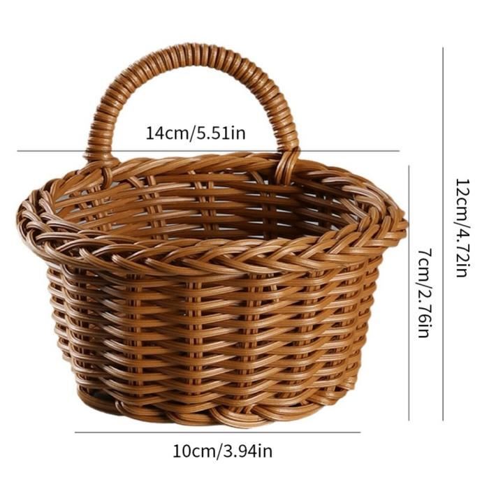 Jardinière Murale En Poterie Rouge - Pot De Fleurs Suspendu 17x17x11 Cm Pour Balcon