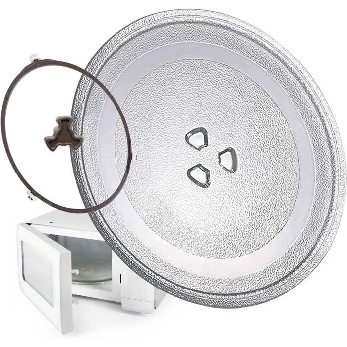Petite plaque en verre for microondes avec anneau de plateau