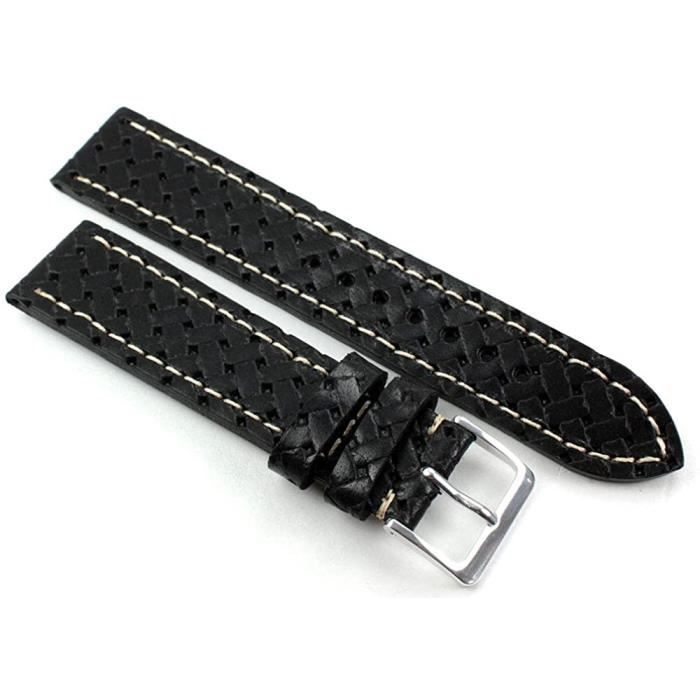 Bracelet montre on sale cuir tressé