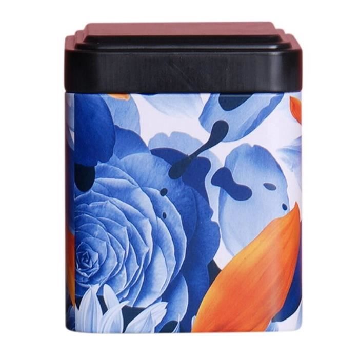 Boîte à Thé En Porcelaine Chinoise ZEALMAX - Scellée, Hermétique - Pour Thé, Café, Sucre - Dimensions ~11x8cm - Décoration Et Rangement - 6