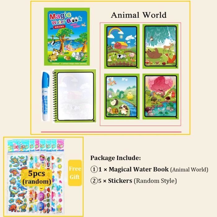 Livre de dessin magique à l'eau, livre de coloriage et de en France