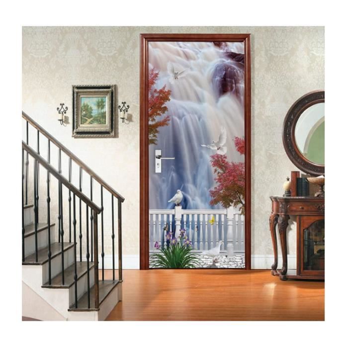 Promozione 2 Pezzi Adesivo Per Porta 3D Effetto Adesivo Autoadesivo Rimovibile Per Cucina Camera Da Letto Bagno Decorazione Murale 385 Cm 200 Cm 92553693