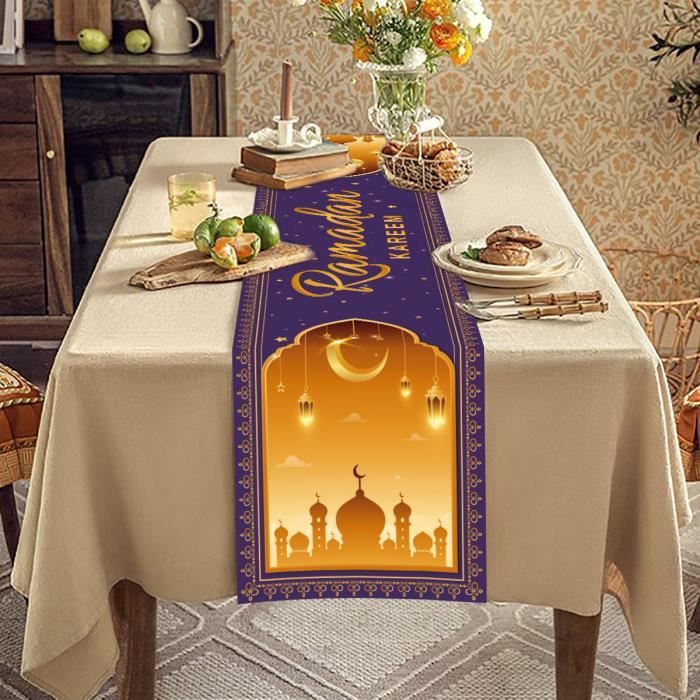 Chemin De Table Ramadan Mubarak 2023 Chemin De Table Eid Mubarak