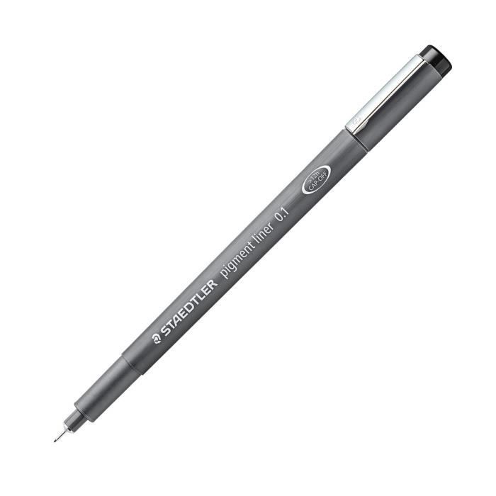 Staedtler Pigment Liner Stylo Feutre Pointe Calibree Largeur De Trait 0 1 Mm Un Paquet De 10 Achat Vente Marqueur Staedtler Pigment Liner 3043 Cdiscount
