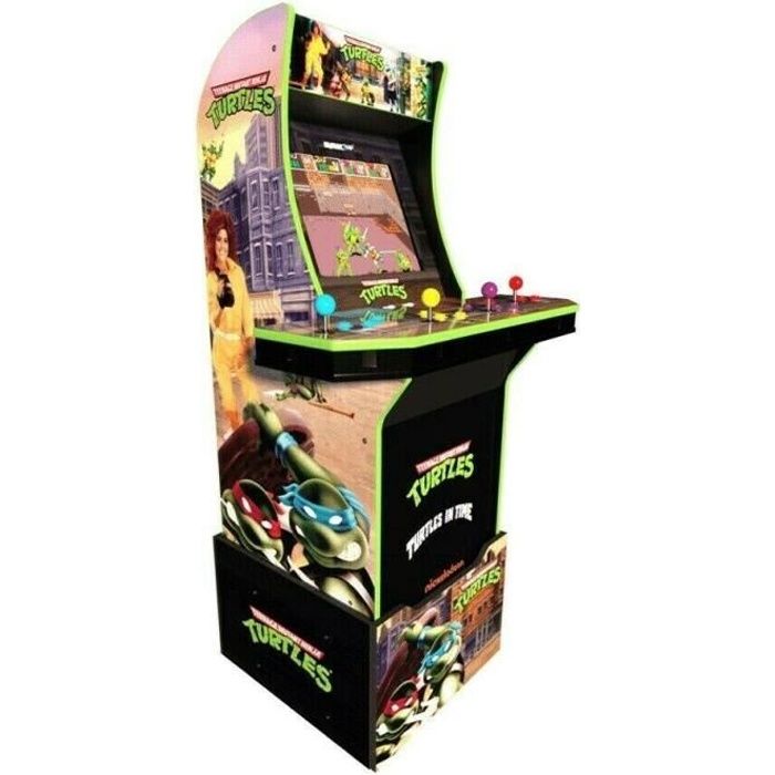 borne d arcade arcade 1up teenage mutant ninja turtles cdiscount jeux video