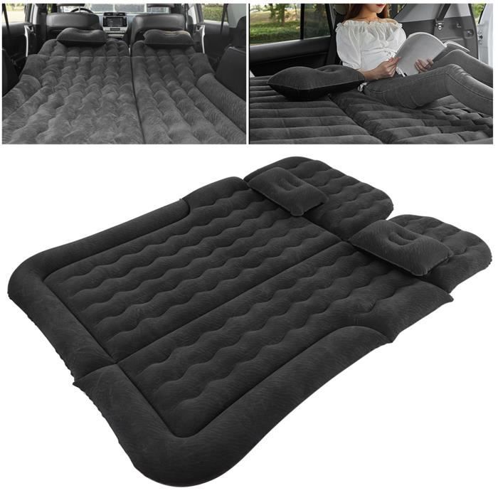 Matelas de voiture - Auto Camping - Gonflable - Noir - 2/3 places - Avec pompe
