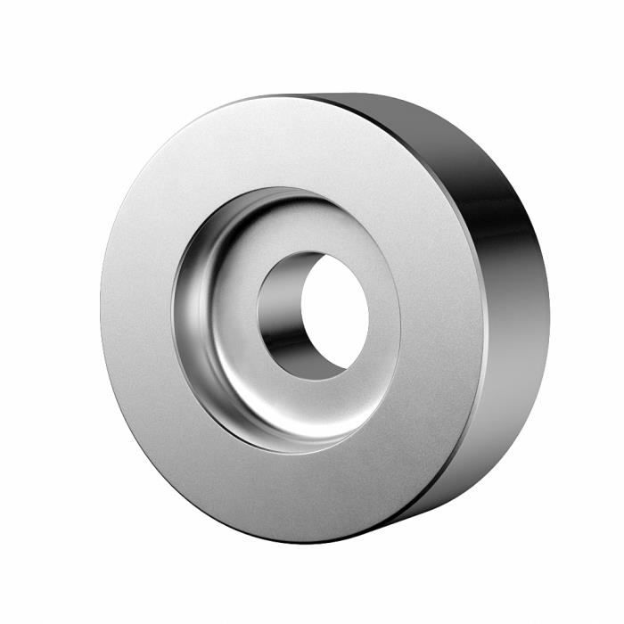 Lot De 10 Disques Supports En Aluminium Rond Pour Table En Verre - Diamètre 30mm, épaisseur 0.8cm, Rotation 360°