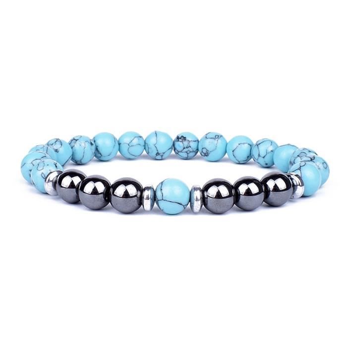 Bracelet,19-17CM--Bracelet en perles naturelles œil de tigre pour