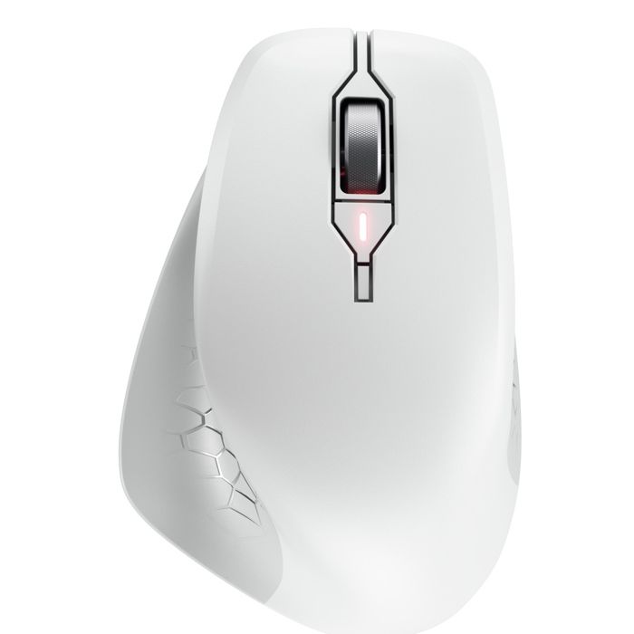 Souris Ergonomique - CHERRY - STREAM MOUSE COMFORT - Sans Fil 2.4 GHz - 6 Boutons Silencieux - Blanc