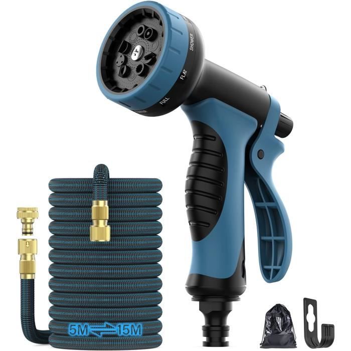 Pistolet D'Arrosage Jardin 10 Modes - Haute Pression, Réglable Pour Pelouse, Voiture Et Animaux