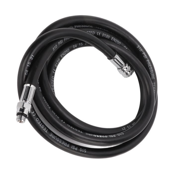 Tuyau Basse Pression LP En Caoutchouc Pour Régulateur De Plongée – Filetage 3/8-24 UNF, 510 Psi, Laiton
