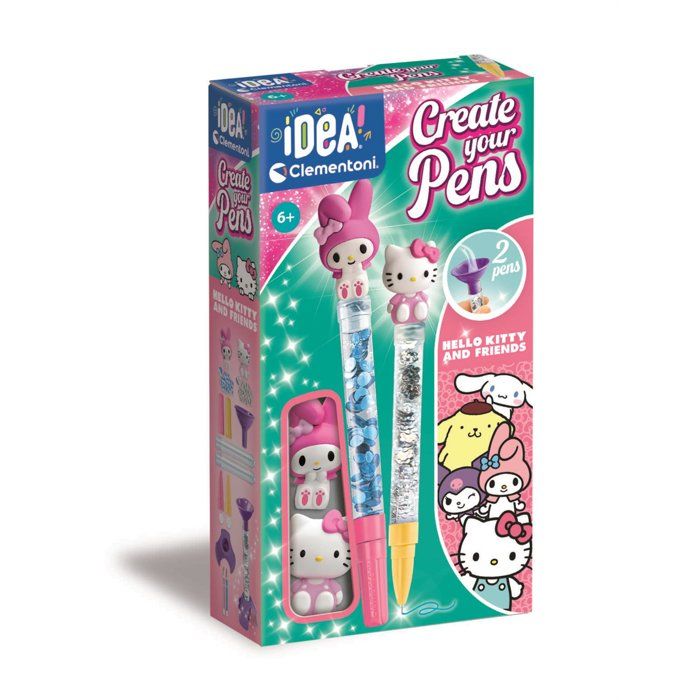 Crée stylos -  Hello Kitty & Melody - Clementoni - Hello Kitty et ses Amis