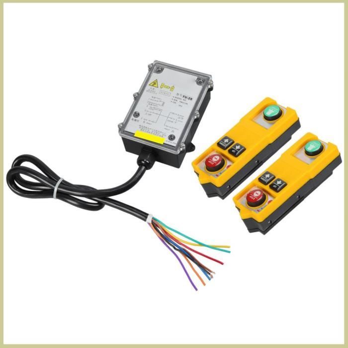 Télécommande de grue, Télécommande de grue industrielle, commutateurs sans fil F21-E2B-8 for grue de levage, AC389 22O 36V 12V DC 24V 868 8 canaux Pour treuil de levage de palan électrique à Télécommande de grue, Télécommande de grue industrielle, commutateurs sans fil F21-E2B-8 for grue de levage, AC389 22O 36V 12V DC 24V 868 8 canaux Pour treuil de levage de palan électrique à