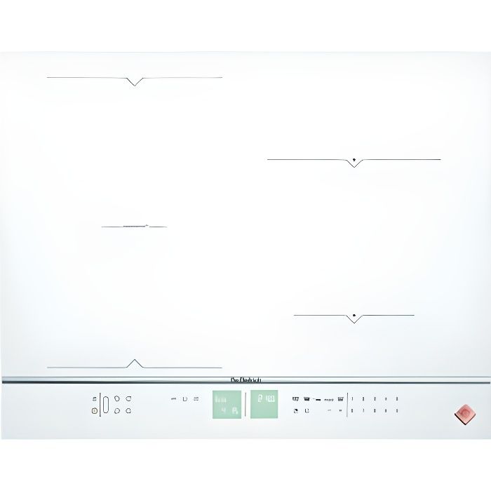 Table de cuisson à induction - DE DIETRICH - DPI7686WP - Largeur 65 cm - 6 inducteurs homogènes