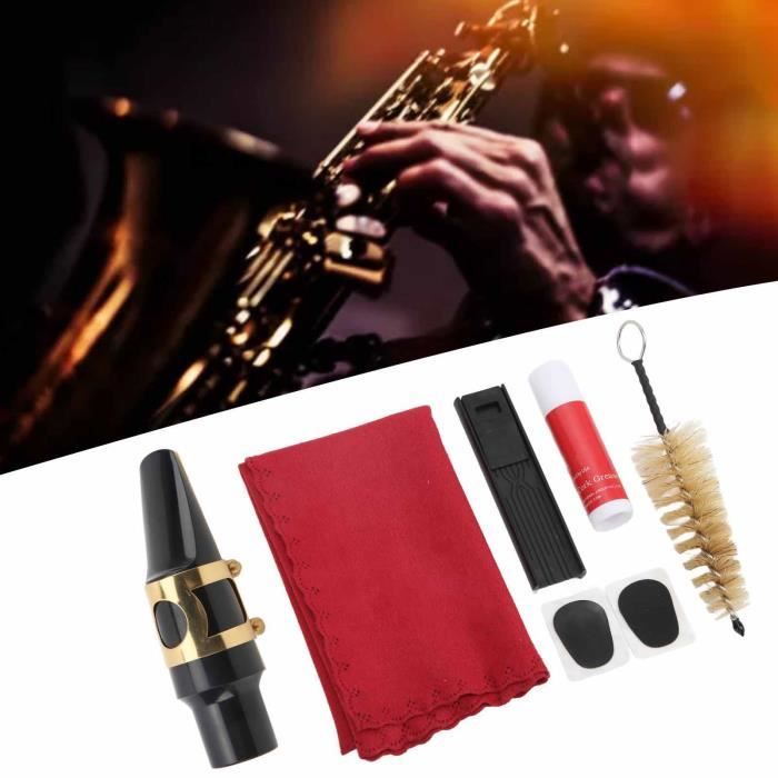 Dilwe Kit Bec Saxophone Ténor + Capuchon + Brosse, Accessoires Instrument  de Musique