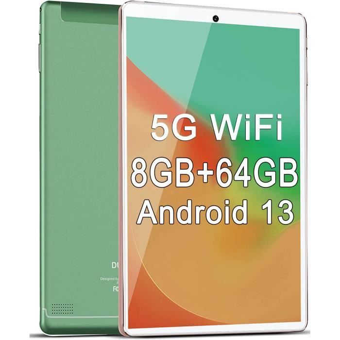 Tablette Tactile Android 13, Tablette 10.6 Pouces 8 Go RAM 64 Go ROM, 1280×800 IPS HD