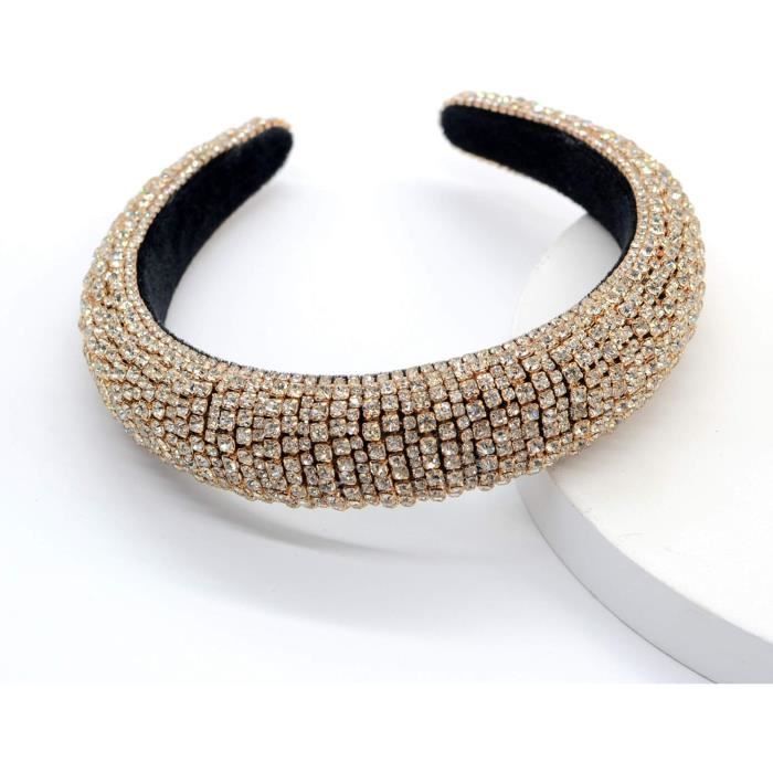 Couronne De Reine Feltent - Diadème En Cristal Strass, Accessoire Cheveux Mariée, Fête, Anniversaire, Diam. 12,3 Cm Bijou Tête Femme Fille