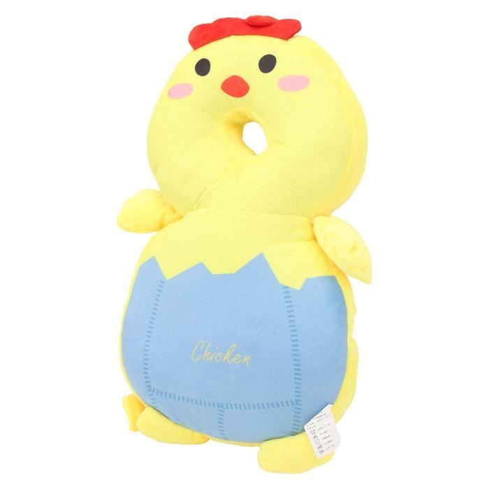 Baby Head Protector Sac à dos mignon Breatte de protection de tête en peluche Sac à dos avec sangle à poitrine Absorption de choc ajusté Protecteur de tête pour la marche pour
