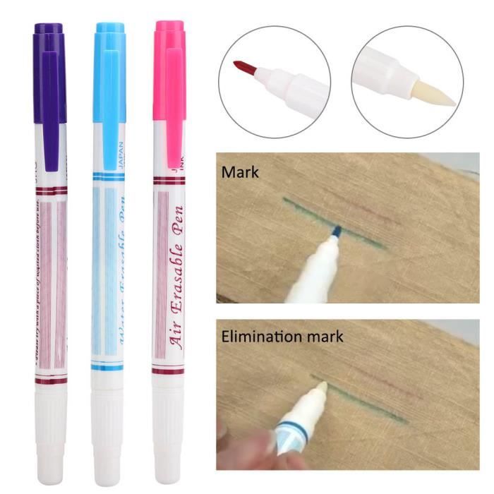 Stylo Effaçable Haute Température DOITOOL - Marqueur Tissu Couture Et Broderie