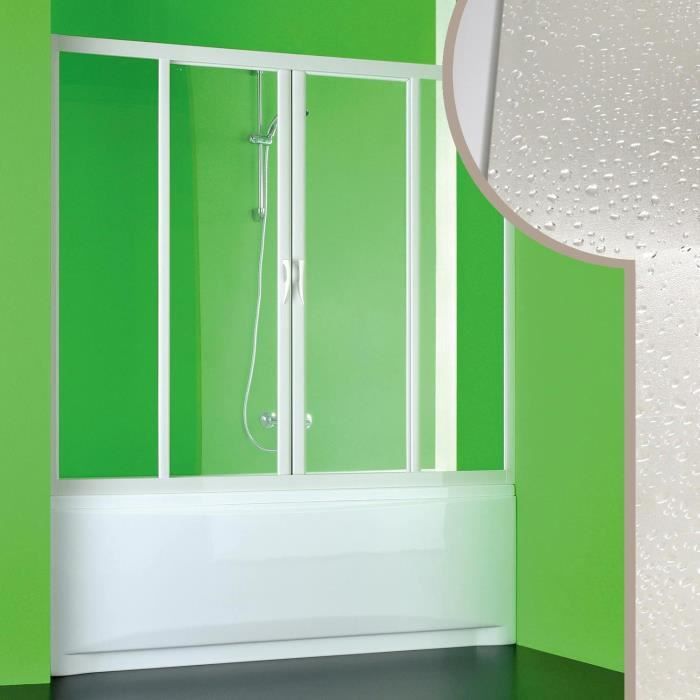 paroi pare baignoire 200 cm en acrylique mod plutone 2 avec ouverture centrale cdiscount bricolage