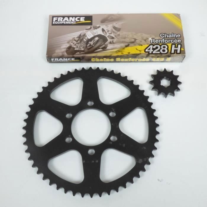Corona Trasmissione Moto Yamaha 125 DTMX, 52 Denti, Passo 428, Acciaio Nero