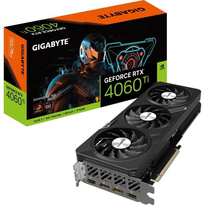 GIGABYTE - Carte Graphique - RTX 4060Ti GAMING OC-16GD