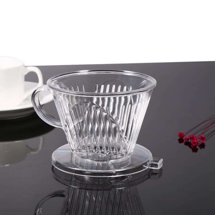 Dokeno Filtre à Café Inoxydable Réutilisable 1-2 Tasses - Filtre Permanent Portable Avec Support - Sans Papier