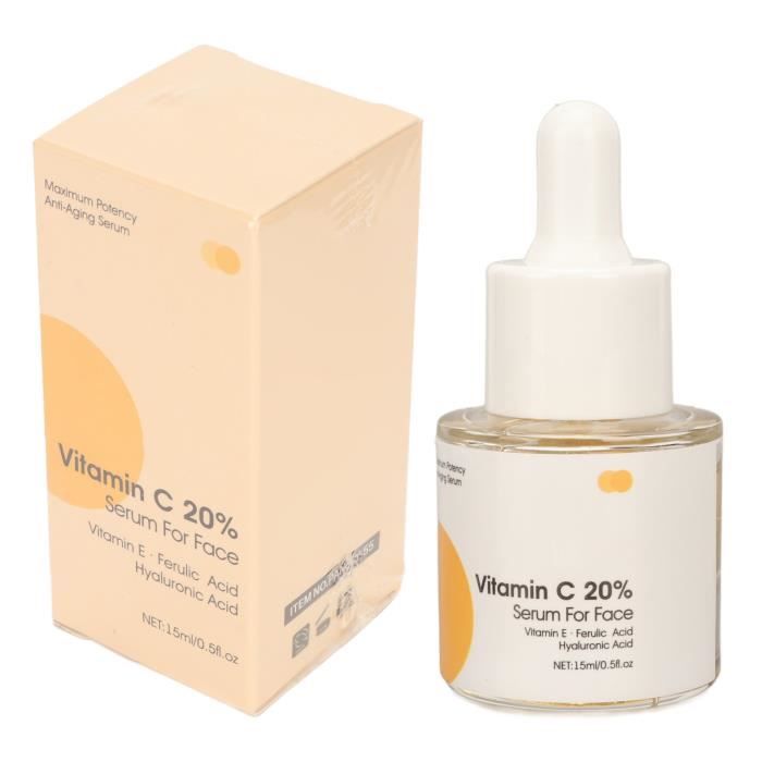 KIMISS Sérum pour la peau Vitamine C 20% sérum pour le visage ...