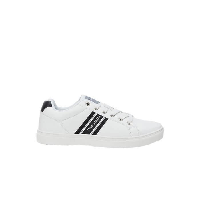 Teddy smith Sneakers basses - Teddy Smith - Blanc - Synthétique - Lacets